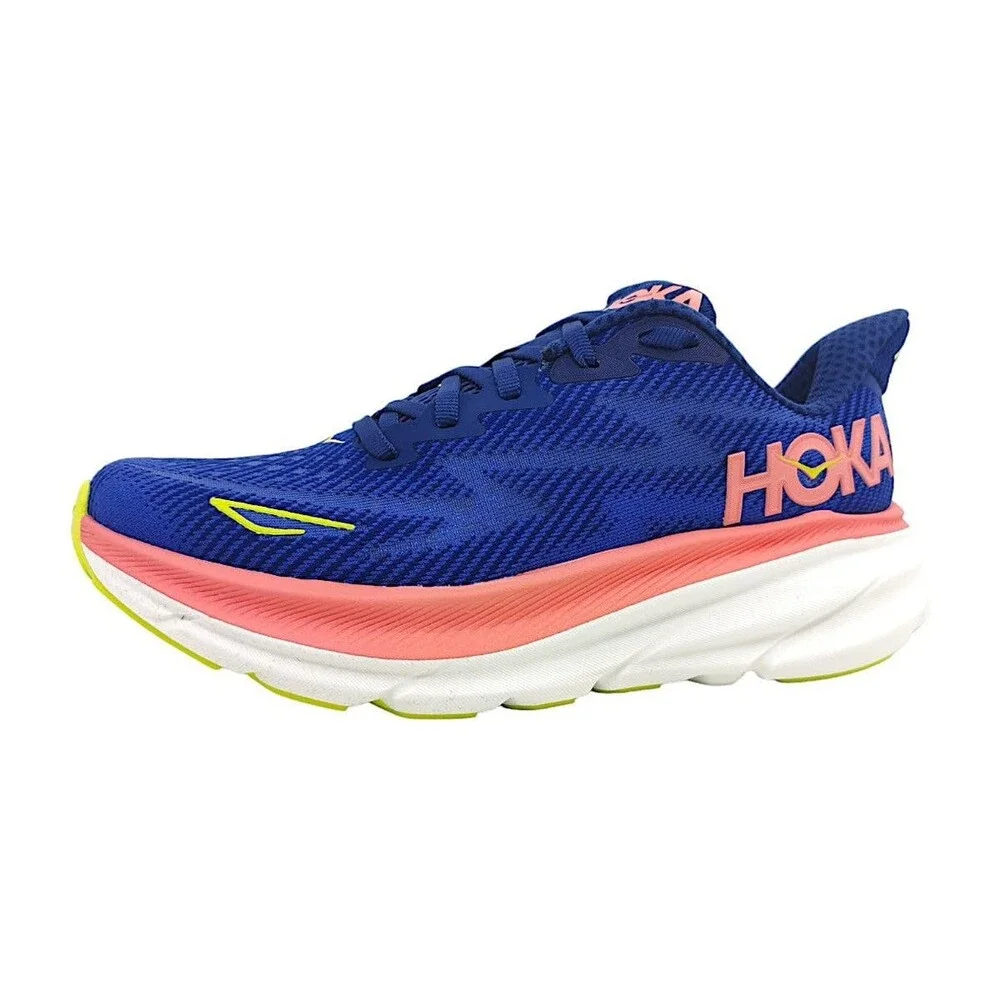 Hoka Women's Clifton 9 Evening Sky/Coral 1127896-EVN